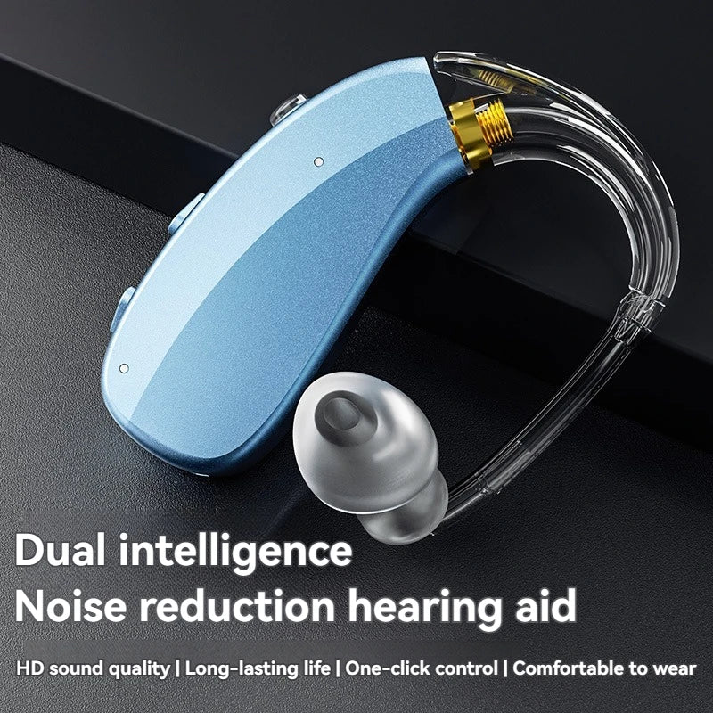BTE Deaf Hearing Aids Rechargeable Elderly Hearing Aid The Listening Device Wireless Sound Amplifier Catheter Hearing Aids