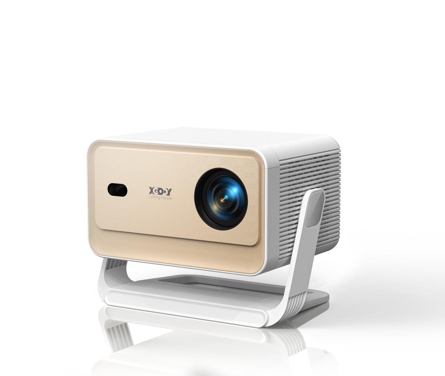 XGODY Projector Netflix Officially 700 ANSI 4K Voice Control Smart Android TV Whale OS 8/32GB ROM for Outdoor Movie Home Theater