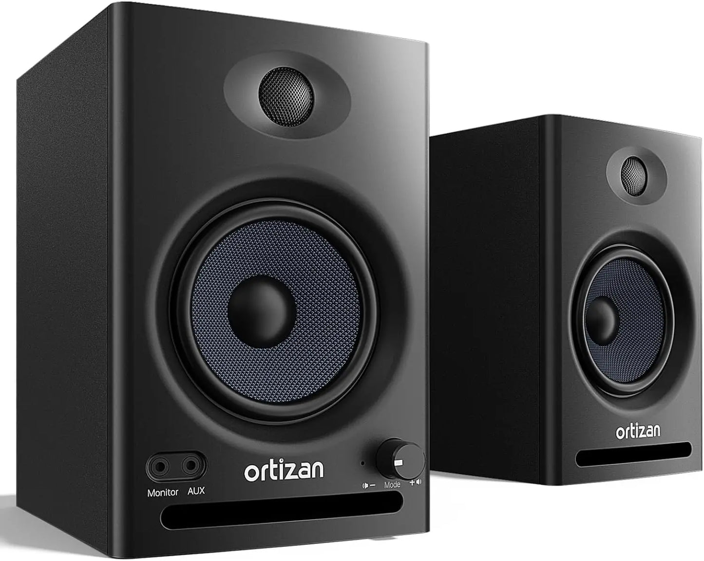 Ortizan Audio Bookshelf Active Speakers Studio Monitor，Bluetooth 5.3 Wireless Computer TV PC USB DAC HiFi Home Subwoofer System