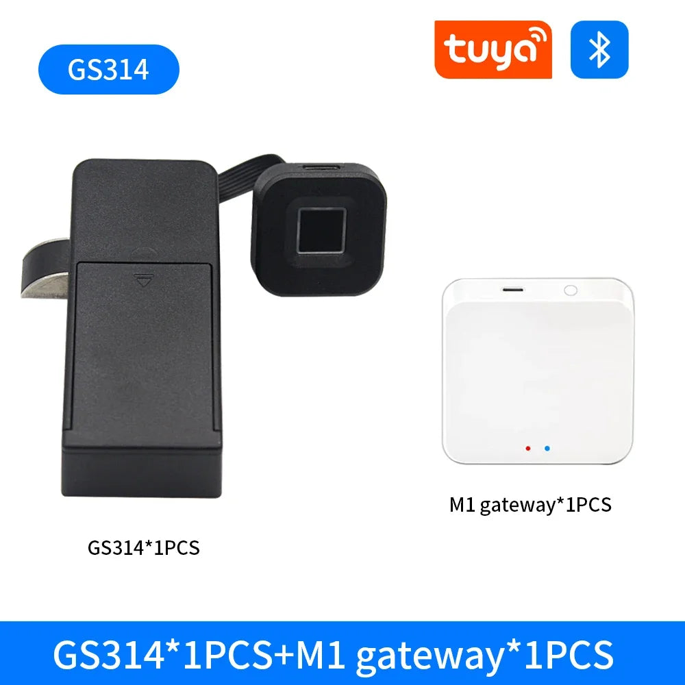 Tuya Smart Fingerprint No Punch Cam Lock Cabinet Lock Door Drawer Filing Cabinet Post Mail Box Furniture Locker Cupboard Locks