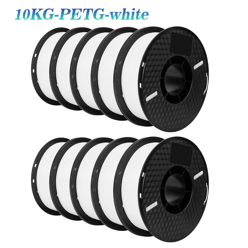 10KG PLA Filament PETG 3d Filament 1.75mm For 3D Printer Filament 10rolls/set Mixed colors and materials FDM Printing Fast Ship