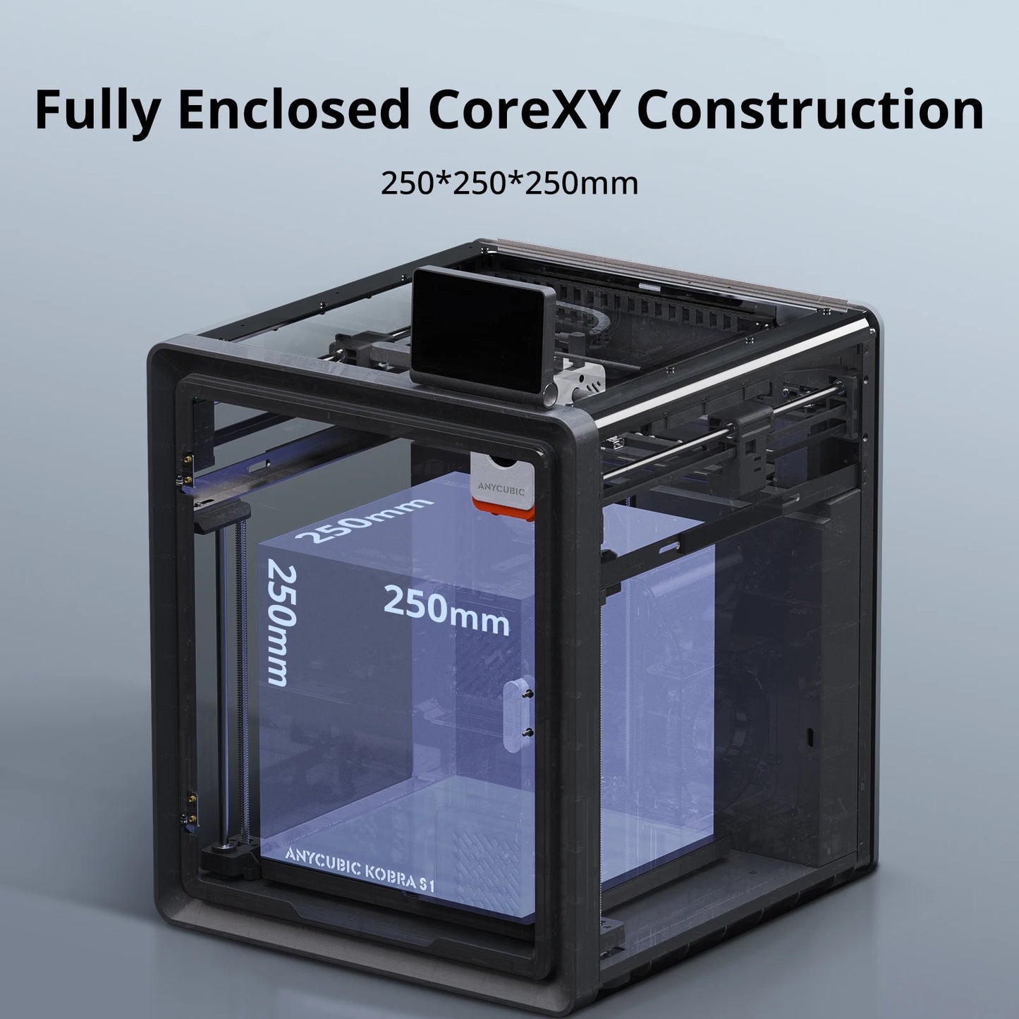 Anycubic Kobra S1 Speedy 3D Printer Core XY Stable Structure Max Speed 600mm/s High Precision Ultra-Quiet 3D Printer