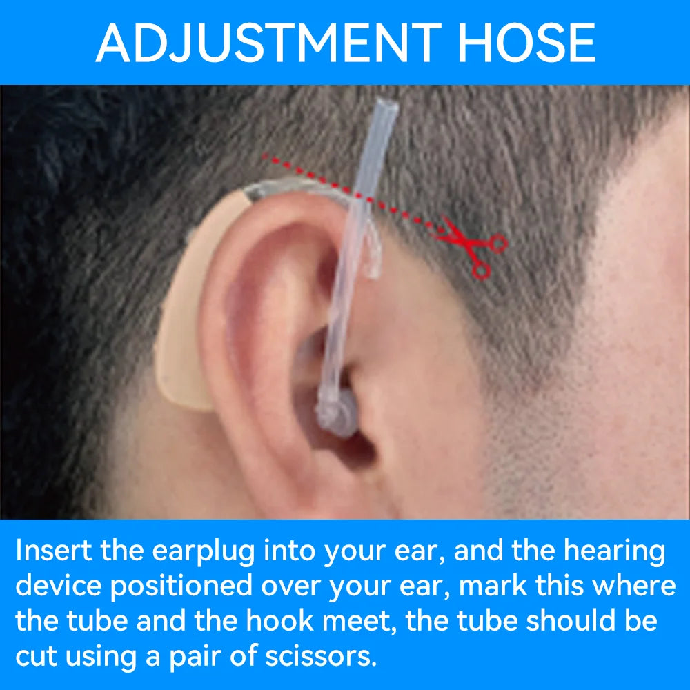 BTE Deaf Hearing Aids Rechargeable Elderly Hearing Aid The Listening Device Wireless Sound Amplifier Catheter Hearing Aids