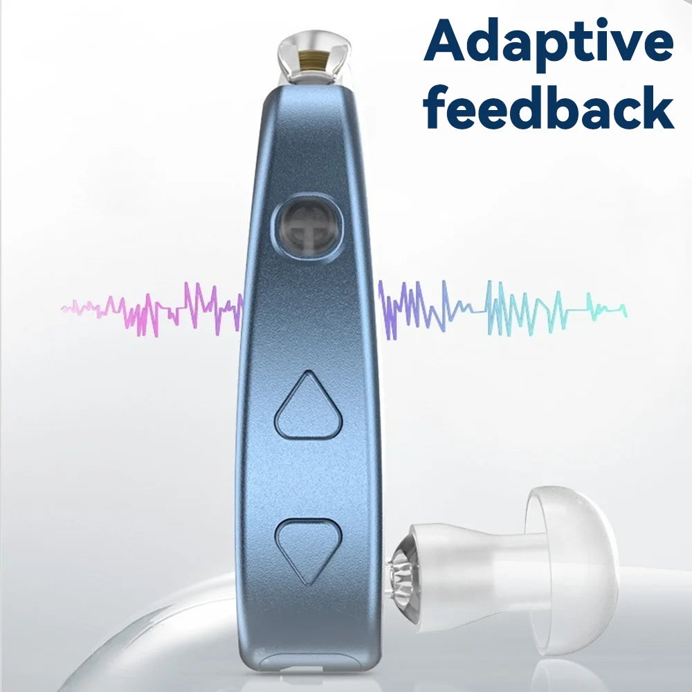 BTE Deaf Hearing Aids Rechargeable Elderly Hearing Aid The Listening Device Wireless Sound Amplifier Catheter Hearing Aids