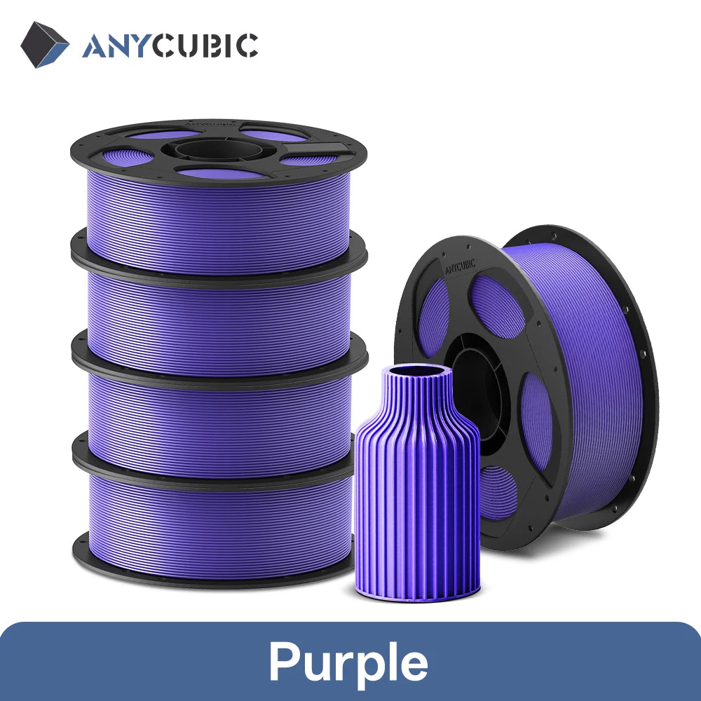 ANYCUBIC 5KG PLA Filament For FDM 3D Printer 1.75mm Eco-friendly 3D Printing Material Failment For Kobra S1C K3C EU US Warehouse