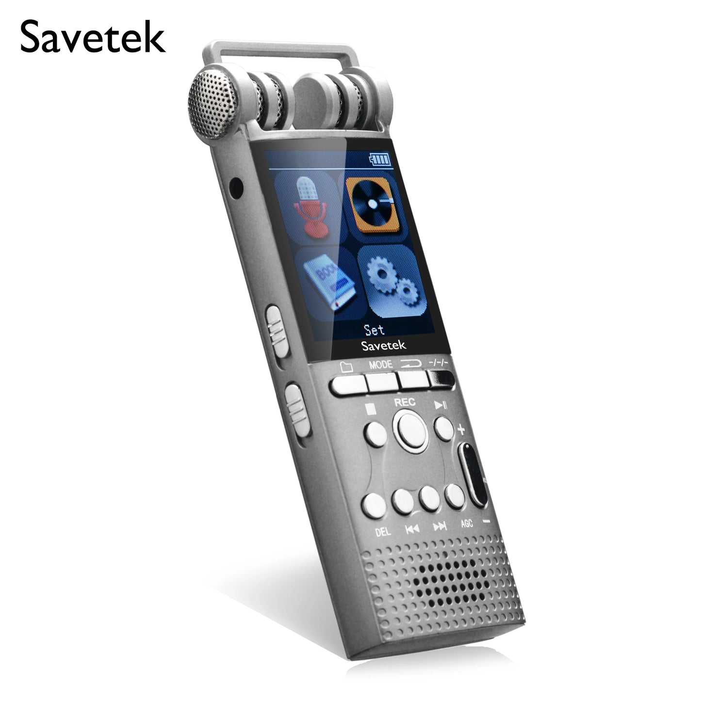 Savetek Professional Digital Voice Activated Audio Recorder 8GB 16GB USB Pen MP3 Player Recording PCM 1536Kbps DSP Noise Cancel