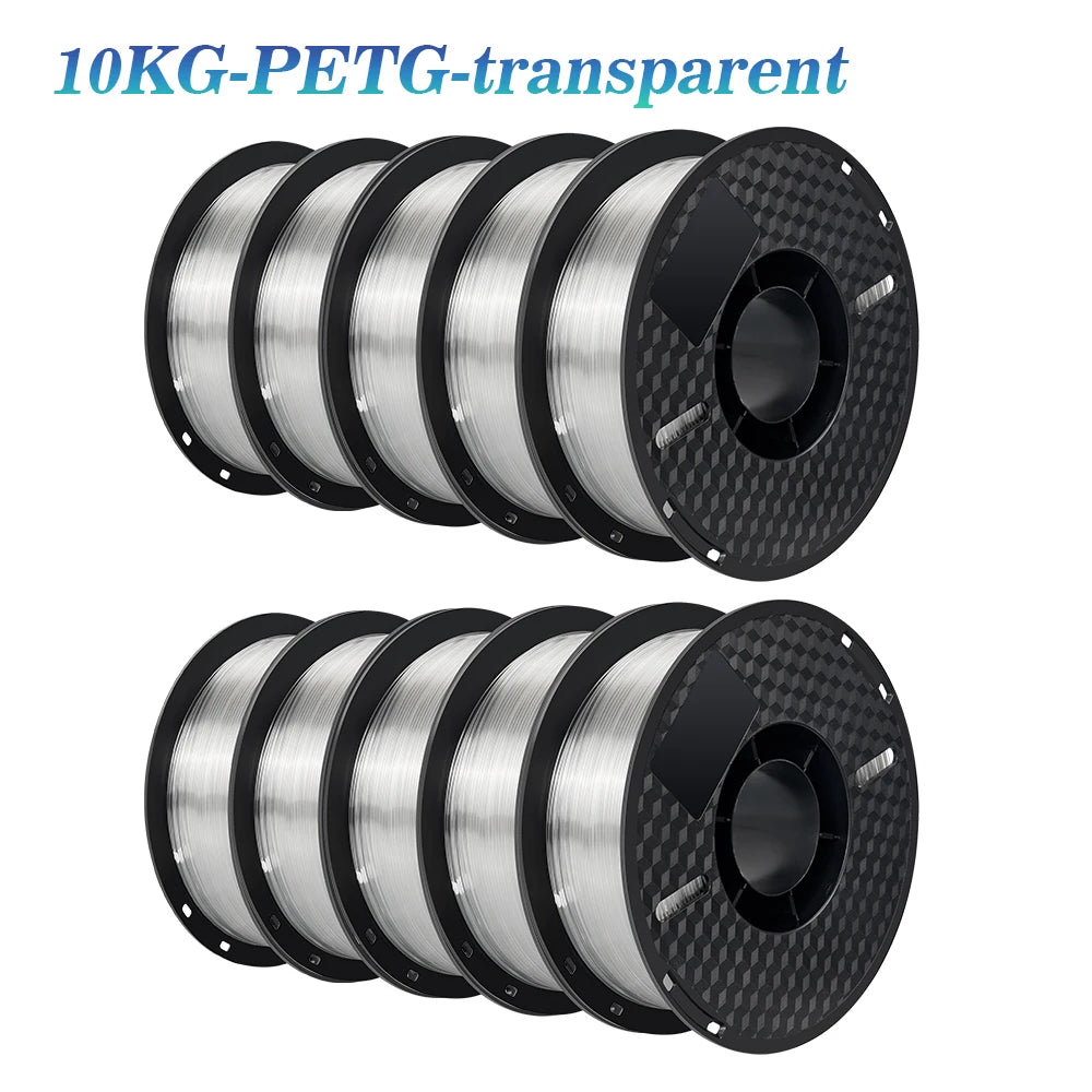 10KG PLA Filament PETG 3d Filament 1.75mm For 3D Printer Filament 10rolls/set Mixed colors and materials FDM Printing Fast Ship