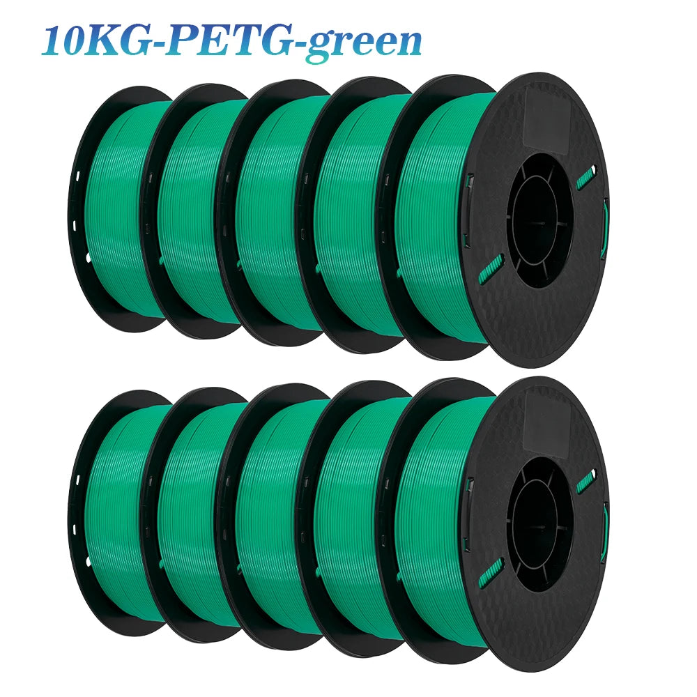 10KG PLA Filament PETG 3d Filament 1.75mm For 3D Printer Filament 10rolls/set Mixed colors and materials FDM Printing Fast Ship