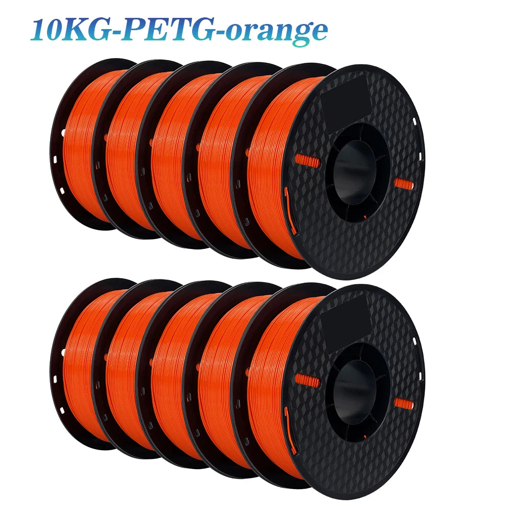 10KG PLA Filament PETG 3d Filament 1.75mm For 3D Printer Filament 10rolls/set Mixed colors and materials FDM Printing Fast Ship