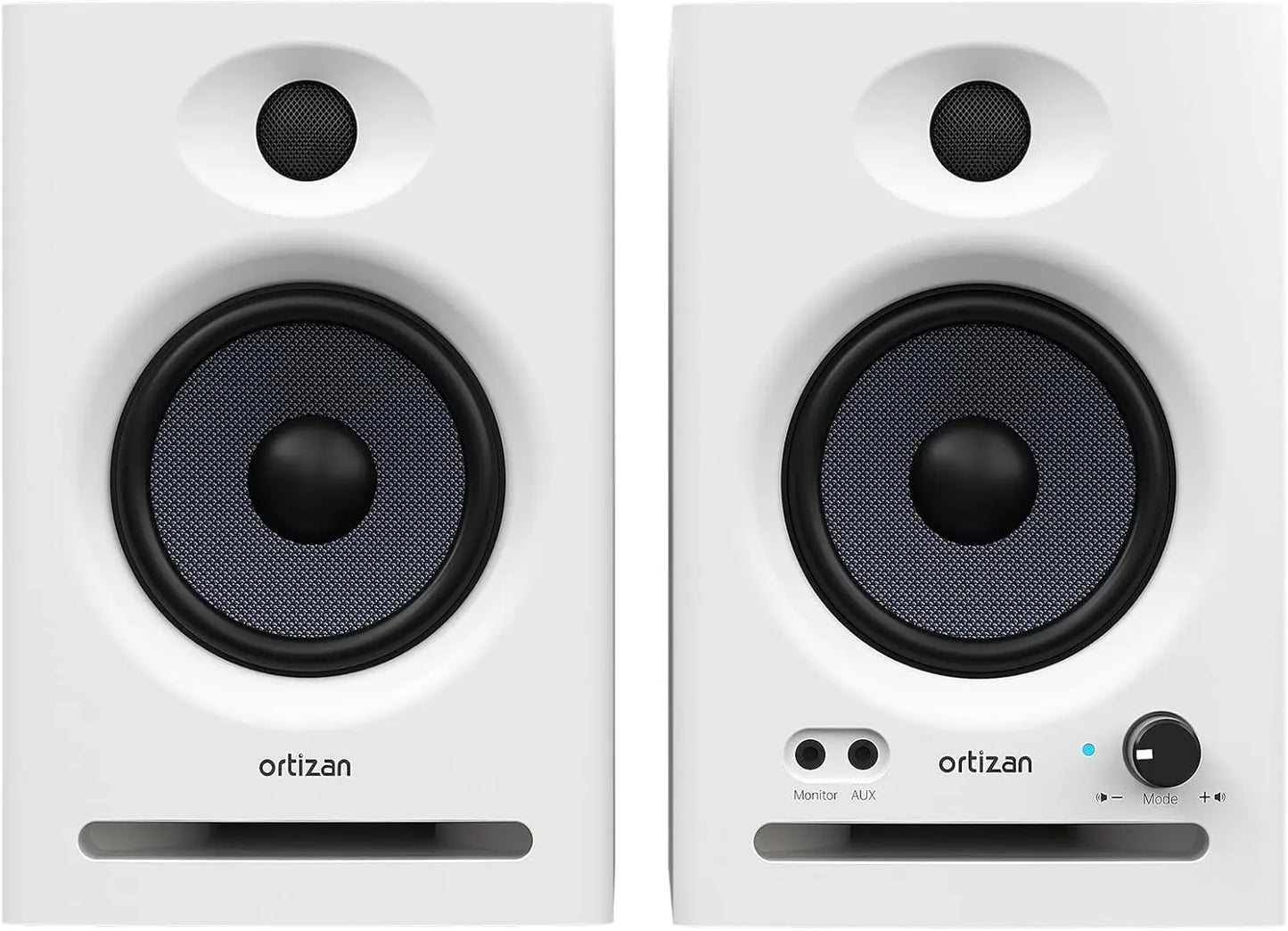 Ortizan Audio Bookshelf Active Speakers Studio Monitor，Bluetooth 5.3 Wireless Computer TV PC USB DAC HiFi Home Subwoofer System