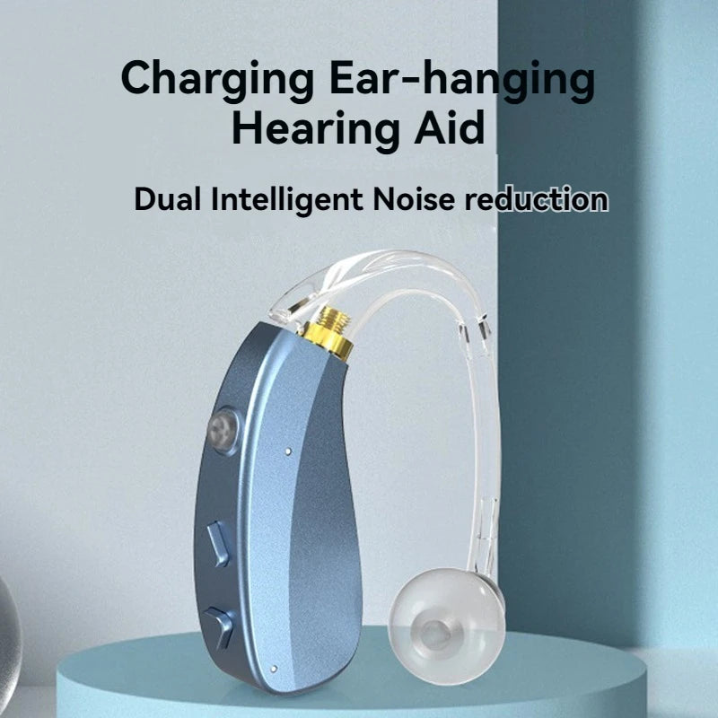 BTE Deaf Hearing Aids Rechargeable Elderly Hearing Aid The Listening Device Wireless Sound Amplifier Catheter Hearing Aids