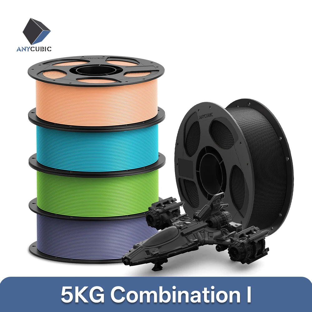 ANYCUBIC 5KG PLA Filament For FDM 3D Printer 1.75mm Eco-friendly 3D Printing Material Failment For Kobra S1C K3C EU US Warehouse